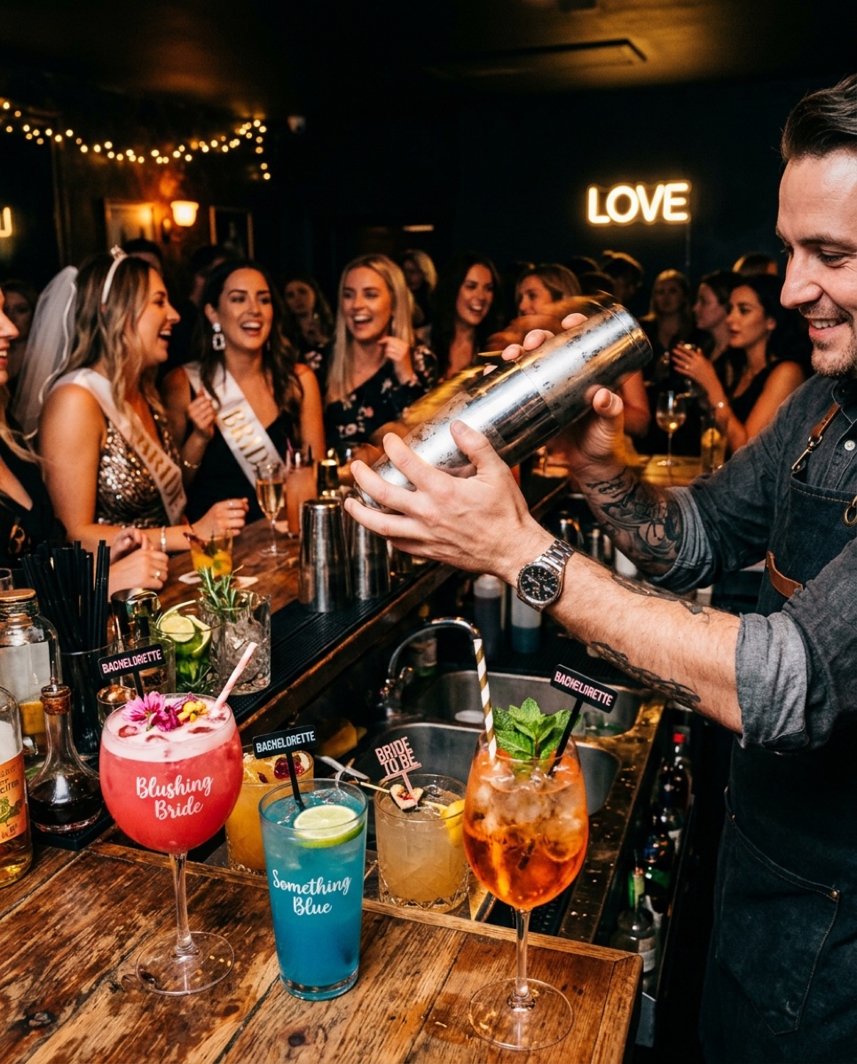 Junggesellenabschied mit Cocktail-Workshop und Barkeeper